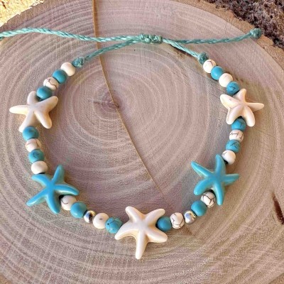 Pulsera de estrellas y piedras naturales
