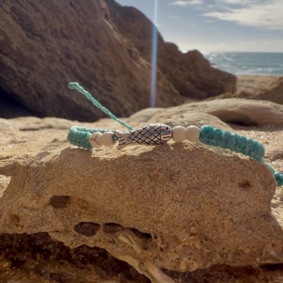 Pulseras pescaíto y piedras naturales